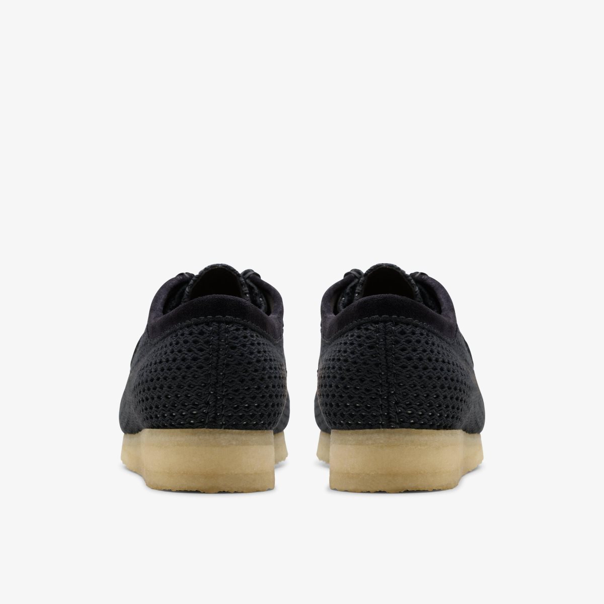 Clarks Wallabee Black Mesh Wallabees Heren Zwart | 4518673-LO