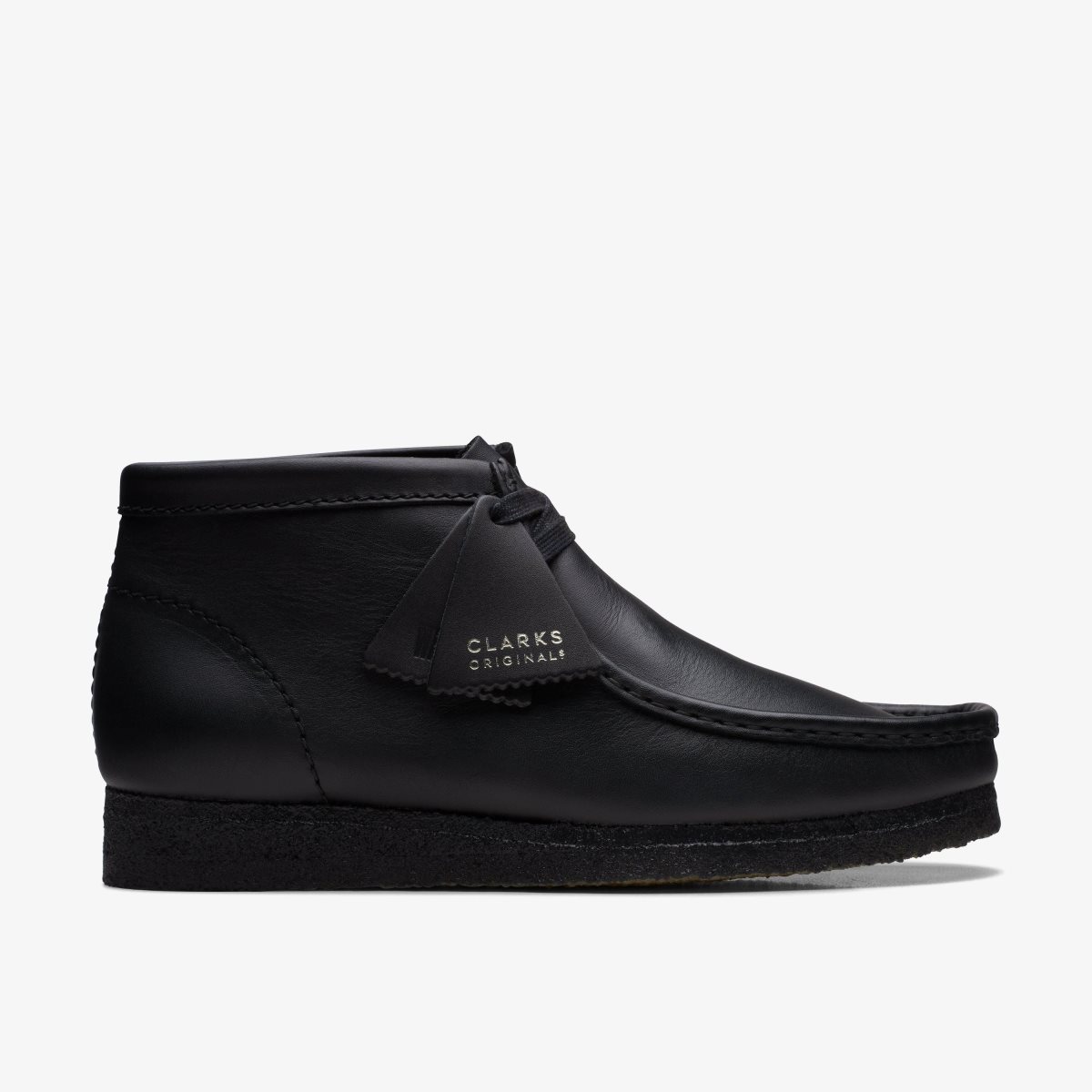 Clarks Wallabee Boot Black Leather Wallabees Heren Zwart | 9271053-UY