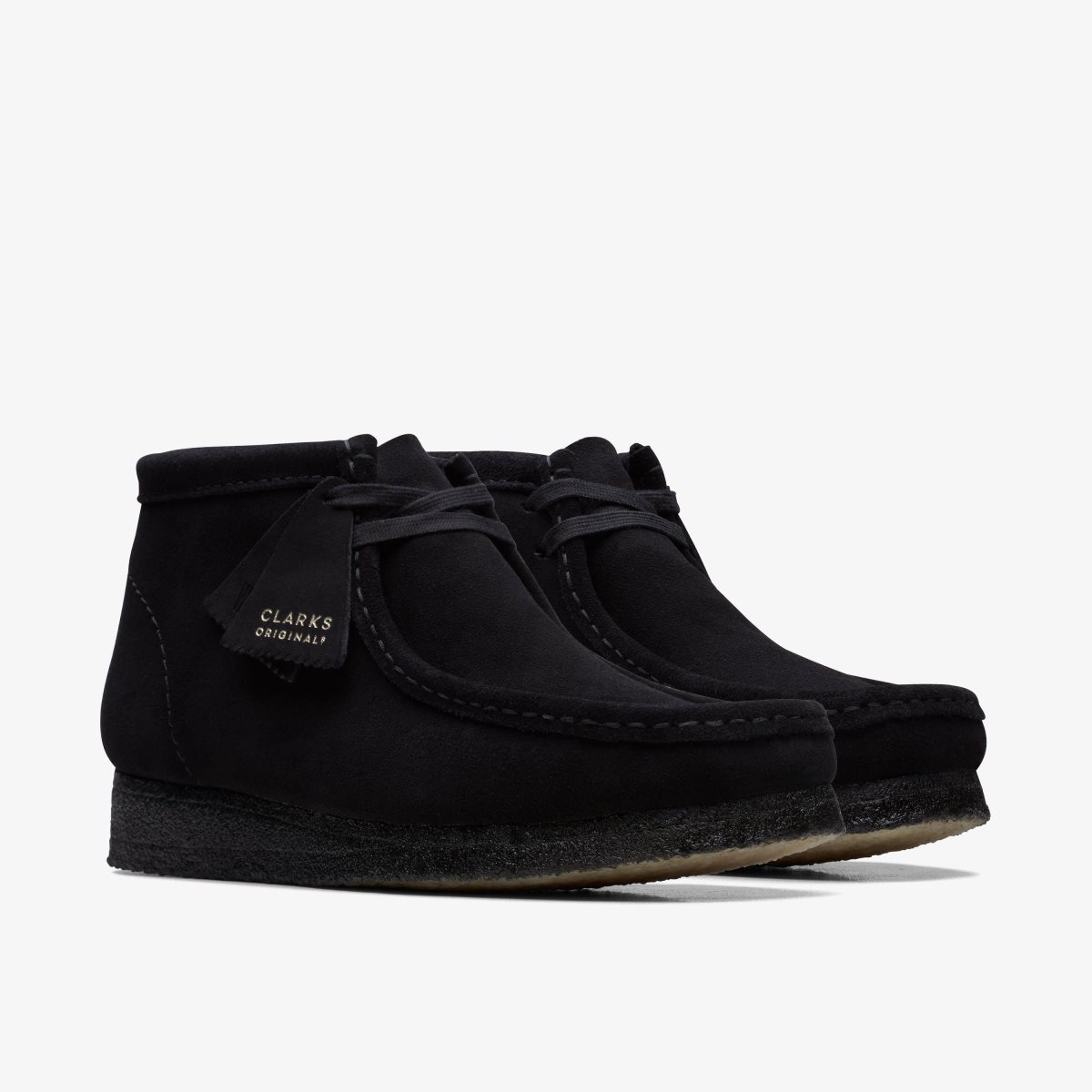 Clarks Wallabee Boot Black Suede Wallabees Heren Zwart | 3519076-AD