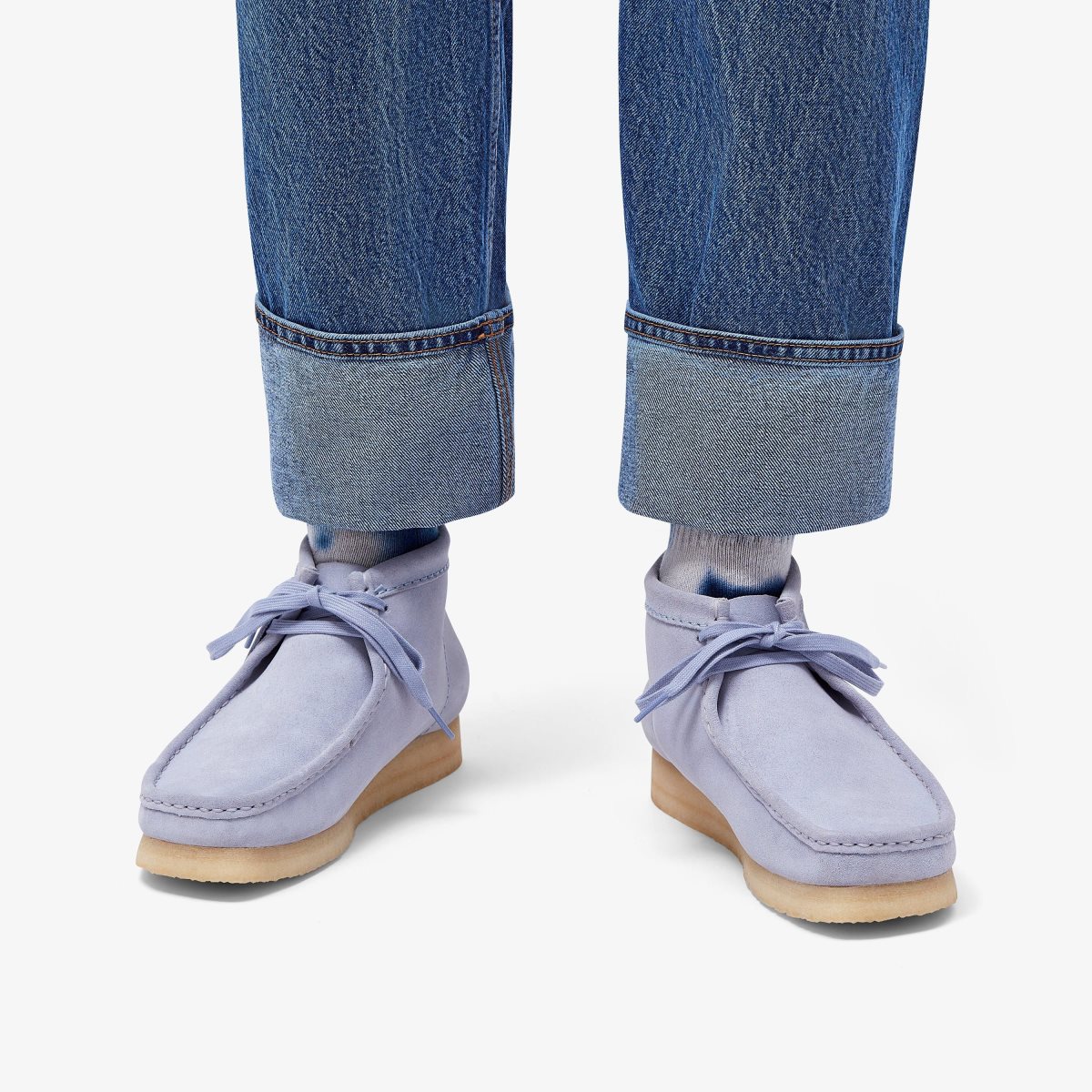 Clarks Wallabee Boot Cloud Grey Suede Wallabees Heren Grijs | 8153790-MA