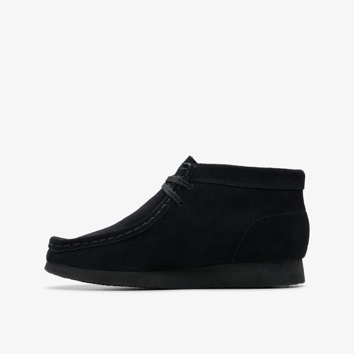 Clarks Wallabee Boot Older Black Suede Originele Schoenen Kinderen Zwart | 5470236-UG