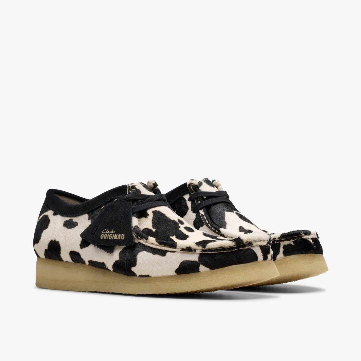 Clarks Wallabee Cow Print HairOn Wallabees Heren Cow Print HairOn | 5837140-UZ