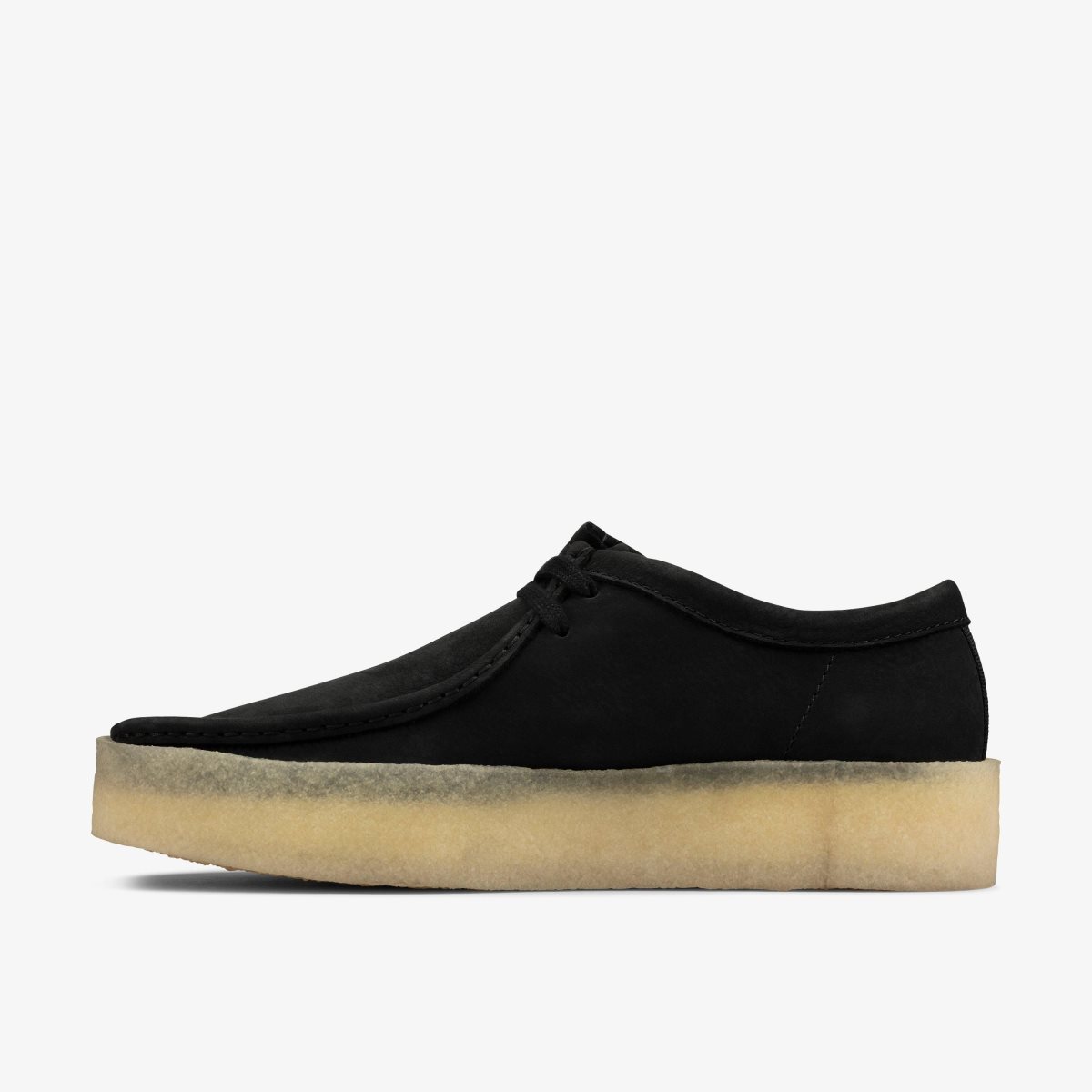 Clarks Wallabee Cup Black Nubuck Wallabees Heren Zwart | 5710843-GK