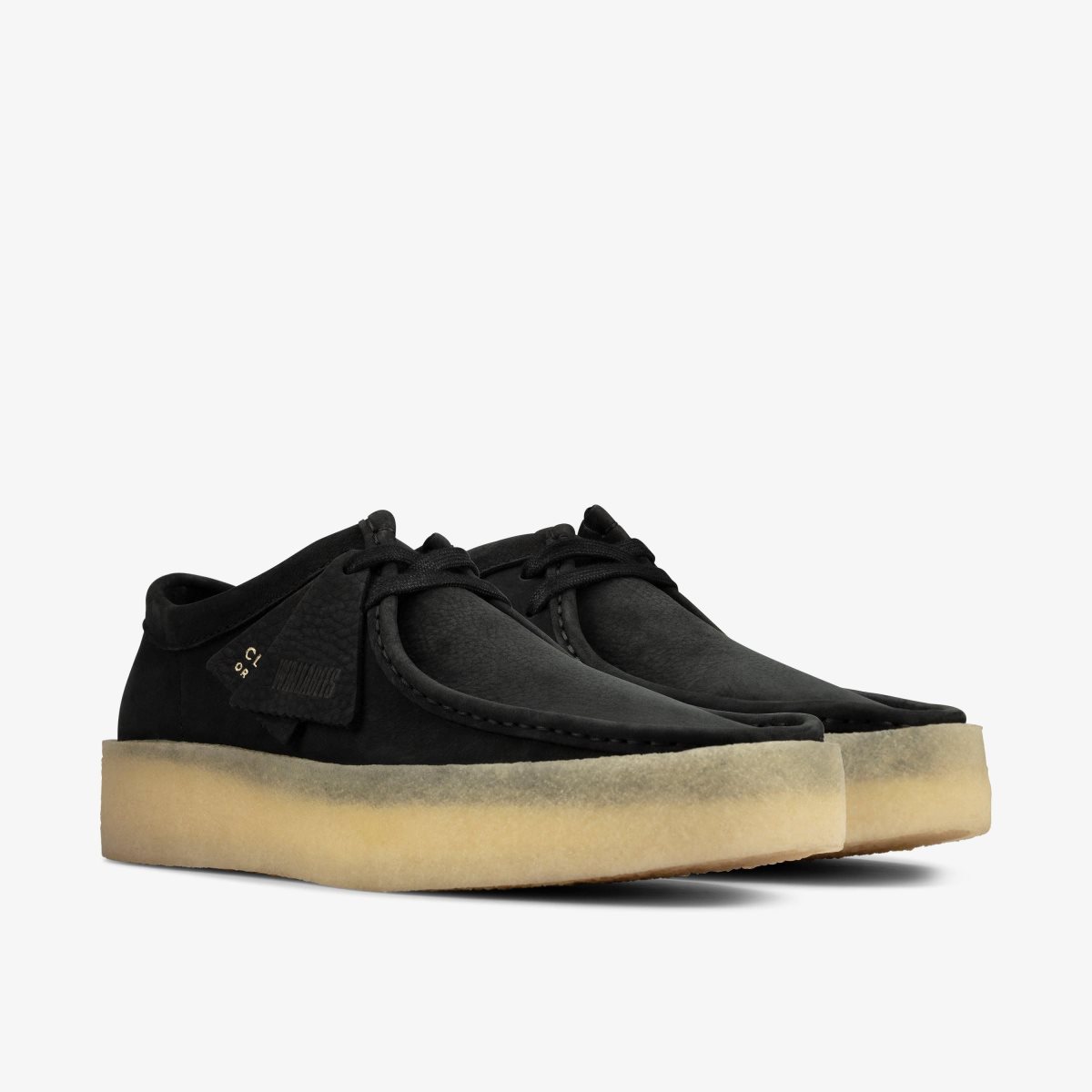 Clarks Wallabee Cup Black Nubuck Wallabees Heren Zwart | 5710843-GK