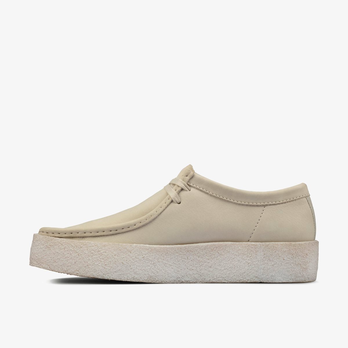 Clarks Wallabee Cup White Nubuck Wallabees Heren Wit | 7065813-ZI