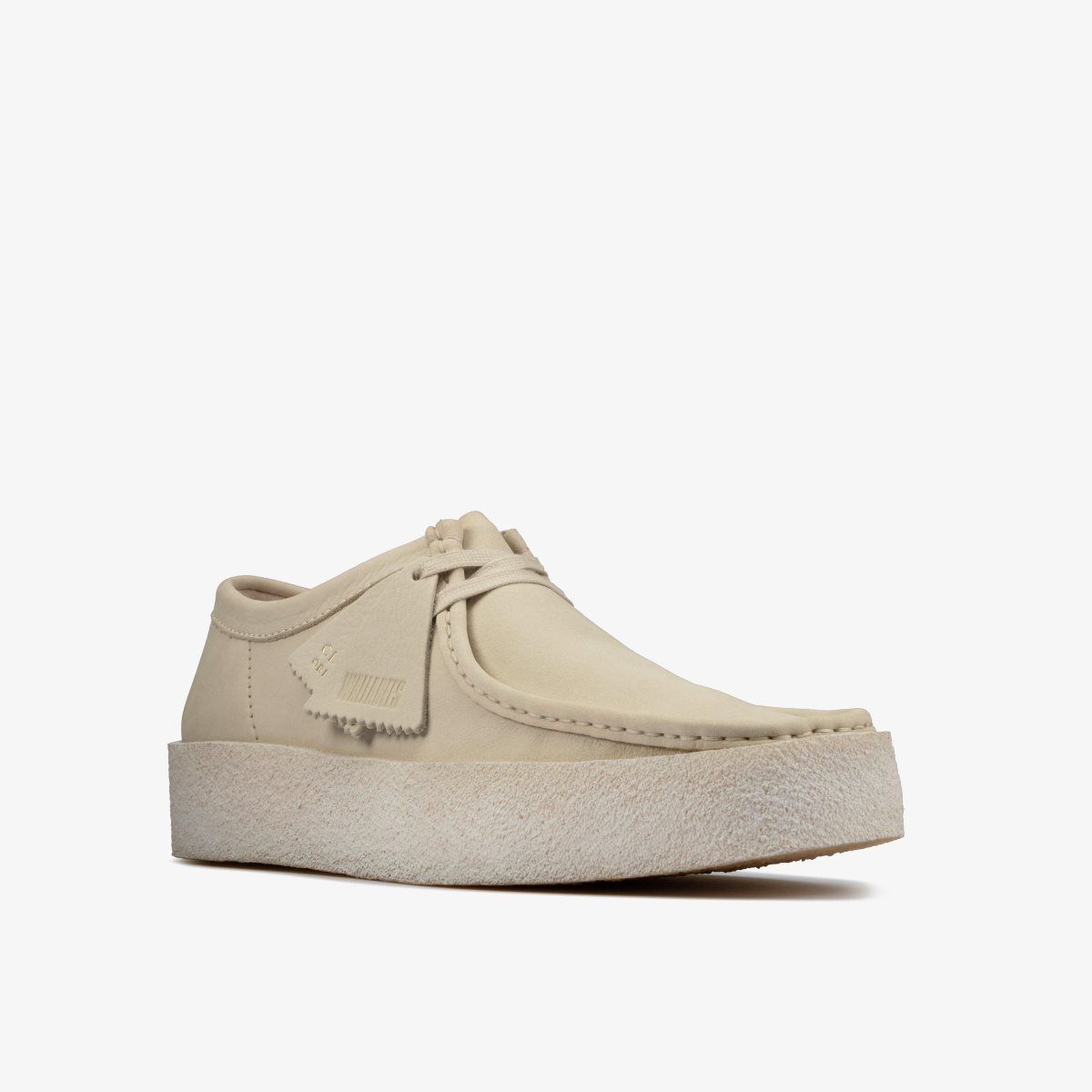 Clarks Wallabee Cup White Nubuck Wallabees Heren Wit | 7065813-ZI