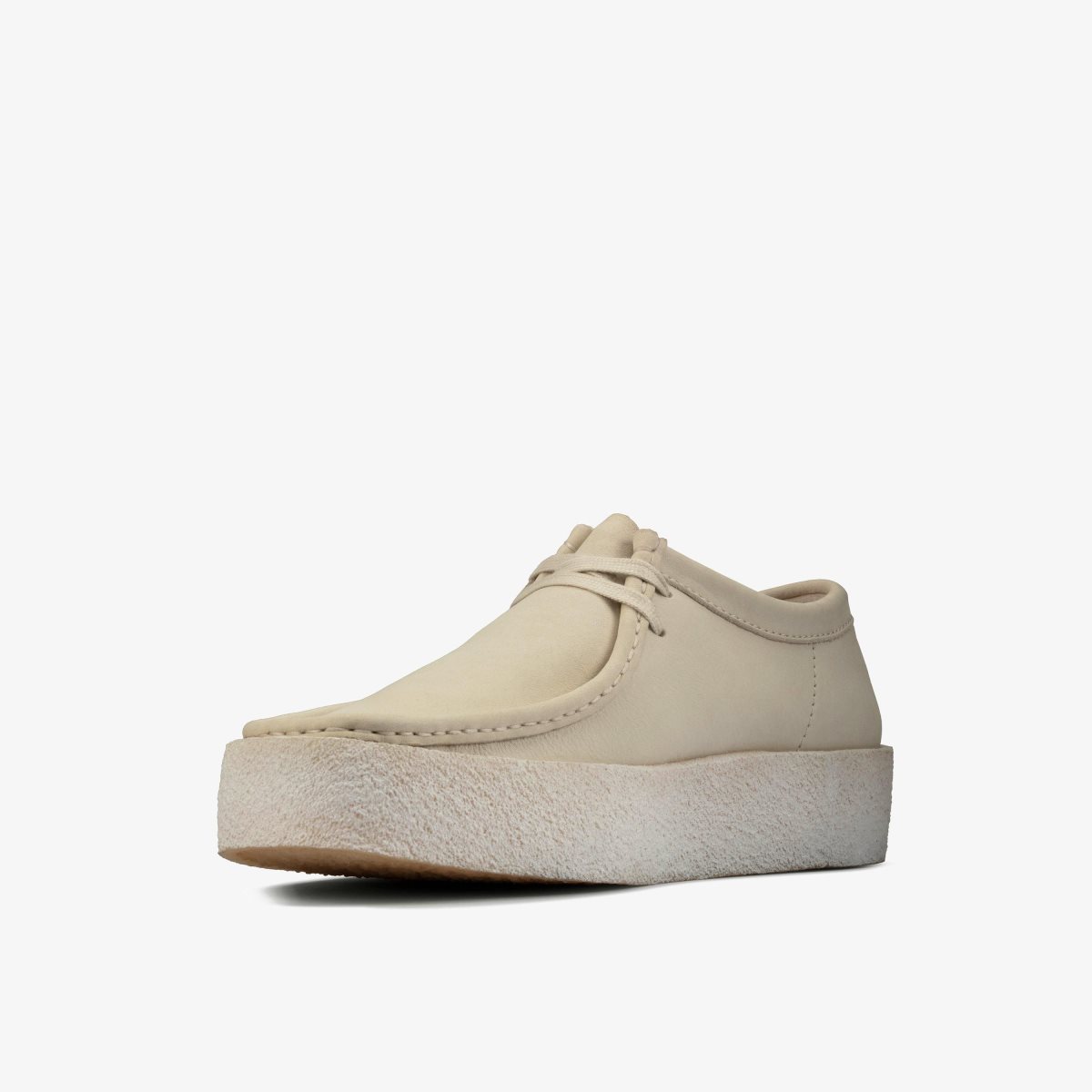 Clarks Wallabee Cup White Nubuck Wallabees Heren Wit | 7065813-ZI