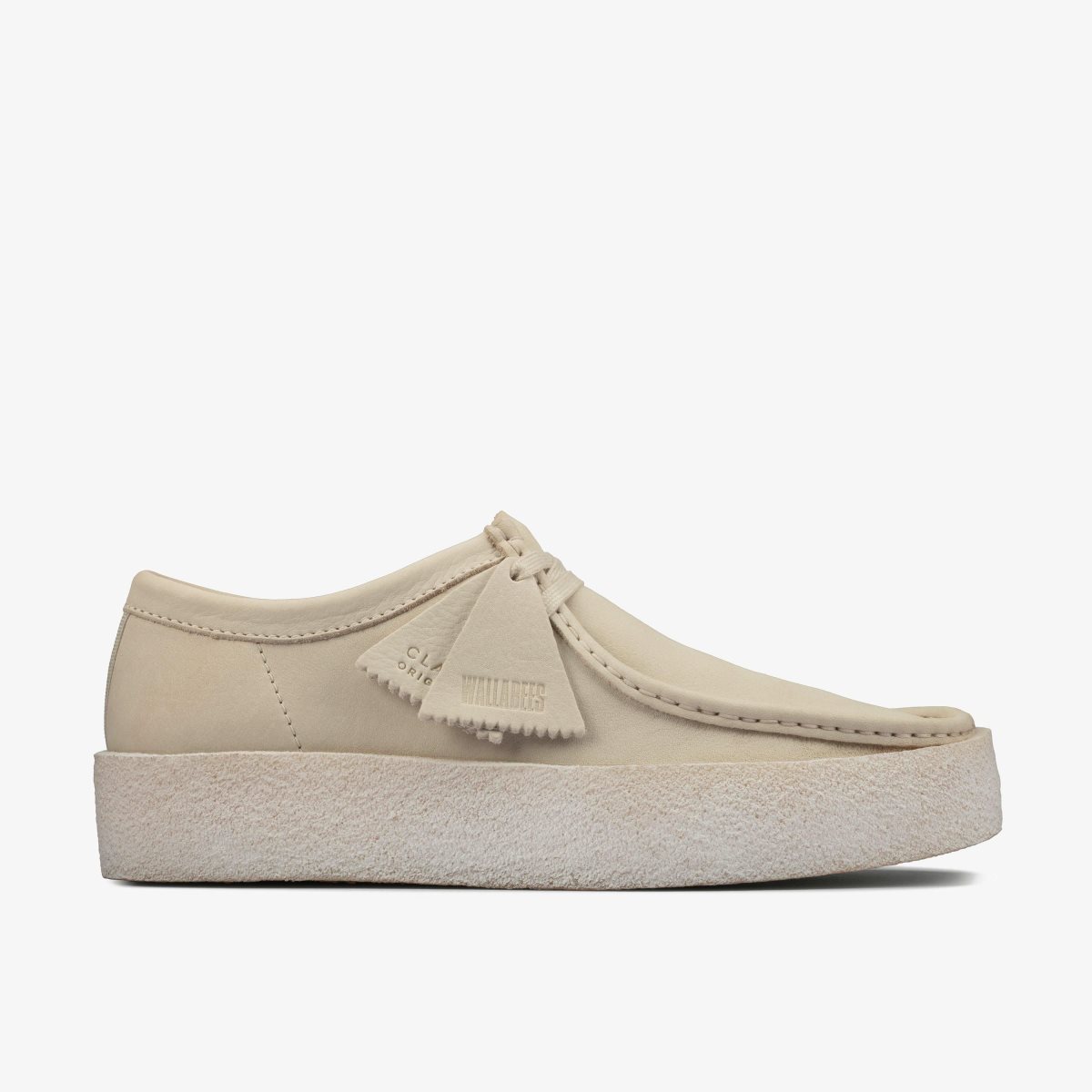 Clarks Wallabee Cup White Nubuck Wallabees Heren Wit | 7065813-ZI