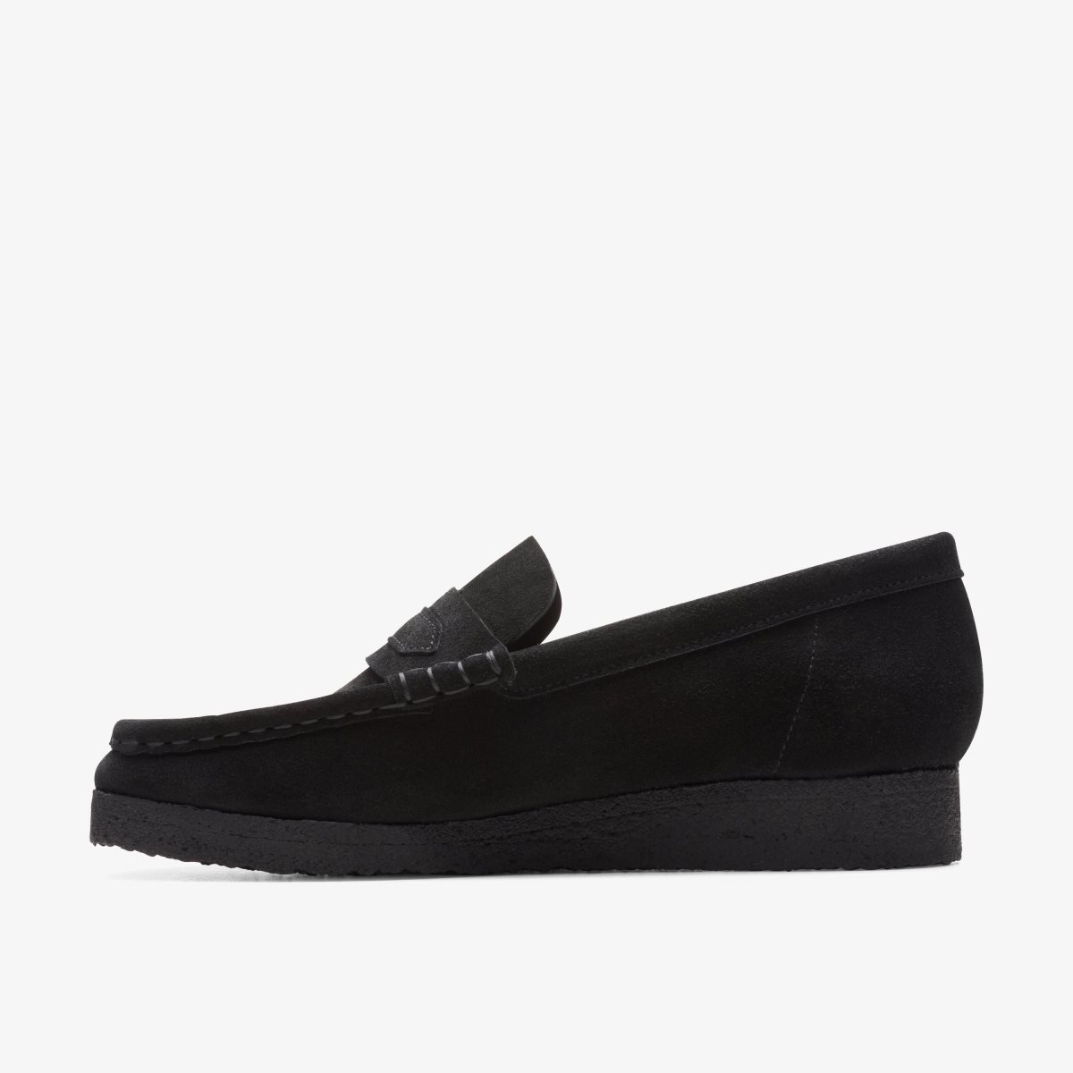 Clarks Wallabee Loafer Black Suede Slip Ons Dames Zwart | 1872630-KF