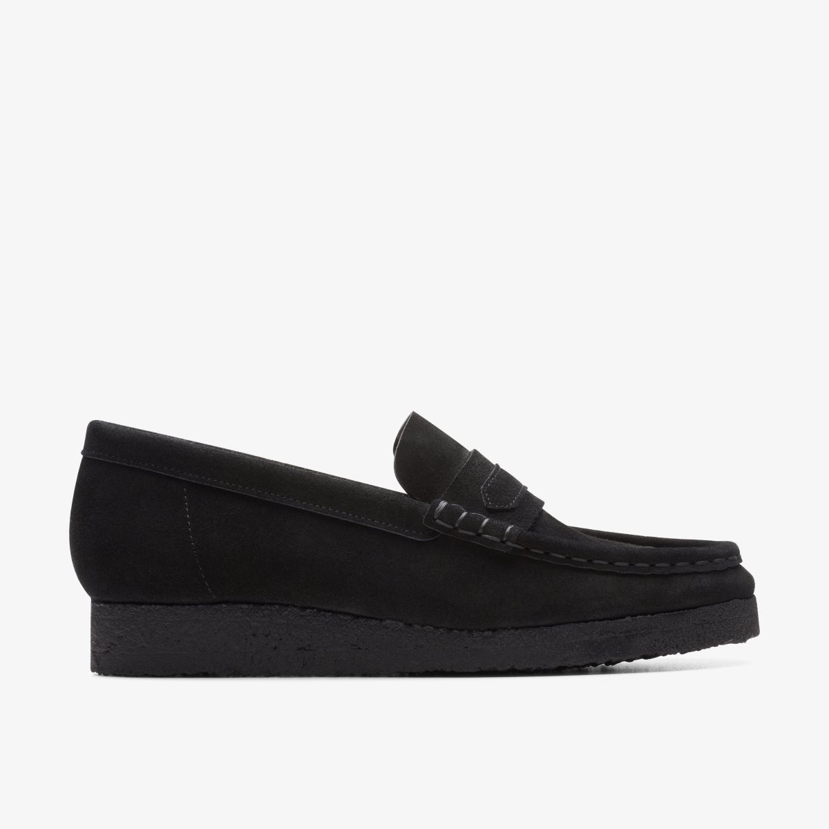 Clarks Wallabee Loafer Black Suede Slip Ons Dames Zwart | 1872630-KF