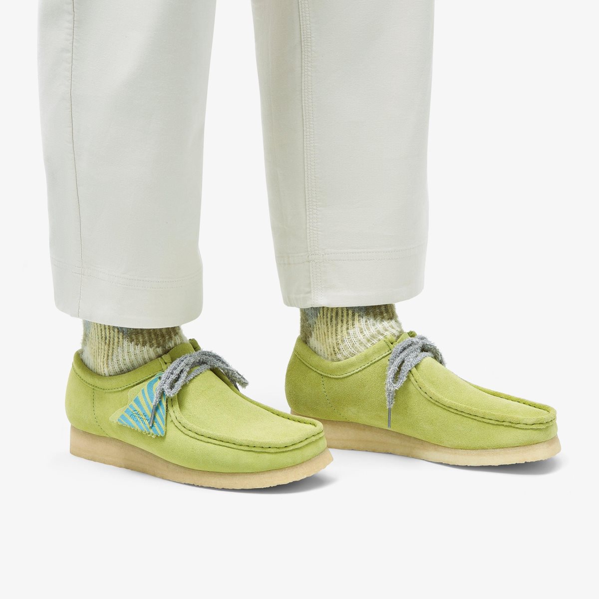 Clarks Wallabee Pale Lime Suede Wallabees Heren undefined | 9628571-KM