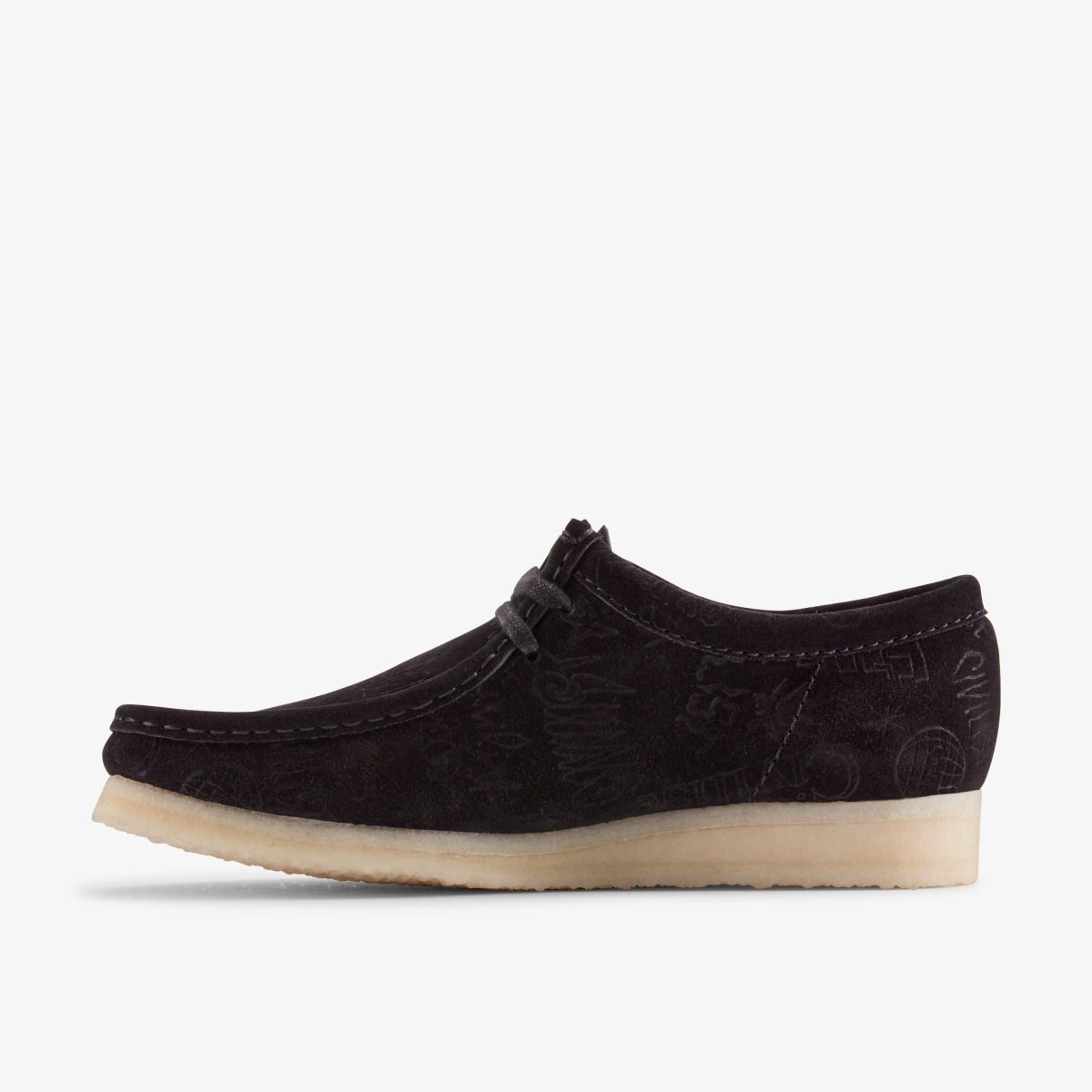 Clarks Wallabee X Civilist Black Deboss Wallabees Heren Zwart | 6587923-OA