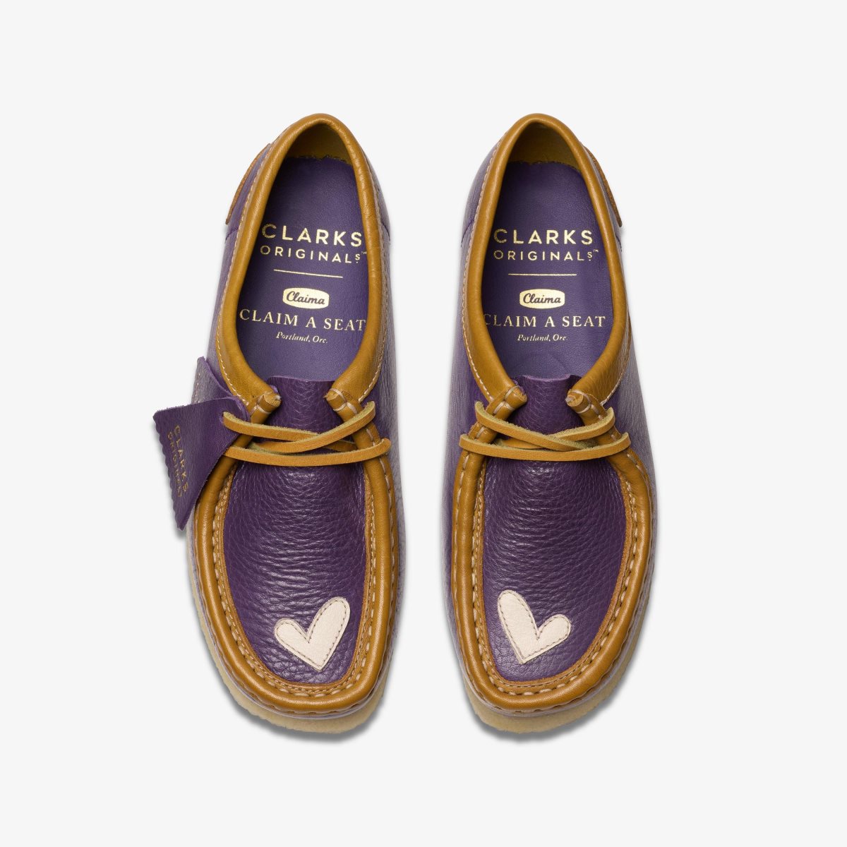 Clarks Wallabee X Claima Purple Combination Wallabees Heren Paars | 3865209-GZ